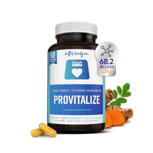 BB Company Provitalize | Probiotics for Women Digestive Health, Menopause | Sexy Midsection Curves, Bloat, Joint Support | Turmeric Curcumin | Packaging Vary | Now (Formerly Better Body Co.)(60 Ct)