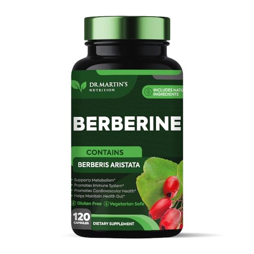 Potent 1200mg Berberine Supplement | 120 Capsules | Berberine HCL For Glucose Metabolism | Supports Healthy Weight Management, Healthy Immune System | Improves Cardiovascular & Gastrointestinal Health