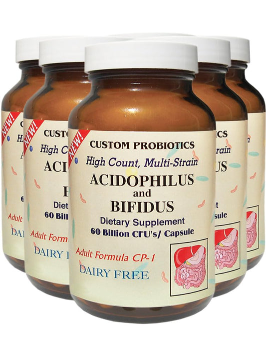 6 Bottles of Custom Probiotics CP-1-90 Capsules_AB