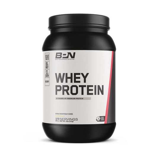 BARE PERFORMANCE NUTRITION, BPN Whey Protein + Casein Protein Powder Blend, Vanilla, 25g Protein per Serving Supports Lean Muscle Recovery, 27 Servings, Third Party Tested