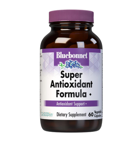 BlueBonnet Super Antioxidant Formula Vegetarian Capsules, 60 Count, White