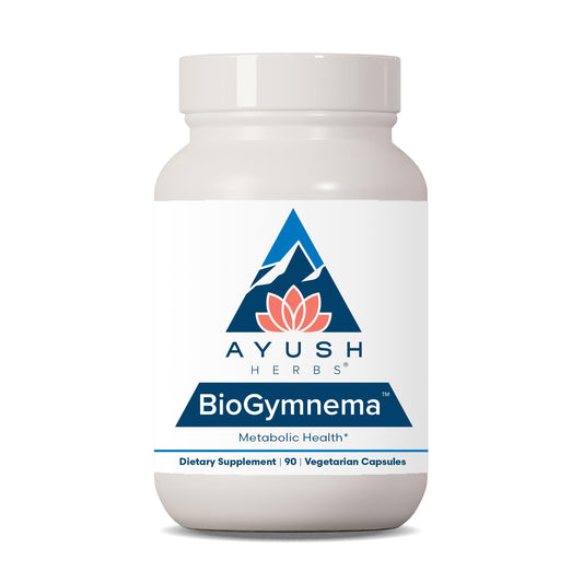 Ayush Herbs Biogymnema, All-Natural Ayurvedic Herbal Supplement with Gymnema, Bitter Melon and Chromium, Supports Healthy Metabolism, 90 Vegetarian Capsules