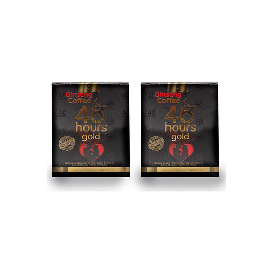 48 Hours Ginseng Gold Coffee (2 x 20 g) for Men or Women, Potency Agent, Energy Coffee, No Side Effects Active Sex Life, Ginseng, Ginseng Coffee (Pack of 2)