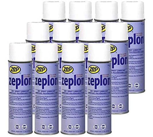 Zeplon Heavy-Duty Dry Spray Lubricant 11 Ounce 27601 (Case of 12) - This Product is for Business Customers Only