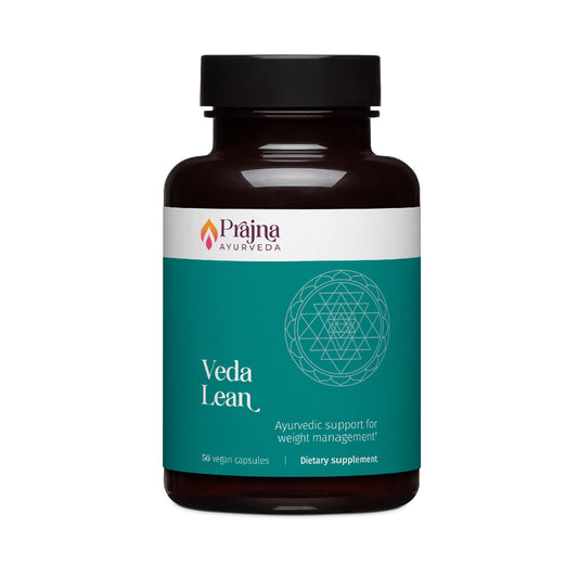 Dr. Chaudhary’s Prajna Ayurveda Veda Lean Weight Management Support Combines Traditionally Used Herbs with Clinically Validated Ingredients to Help You Overcome Barriers Keeping You from Your Goals