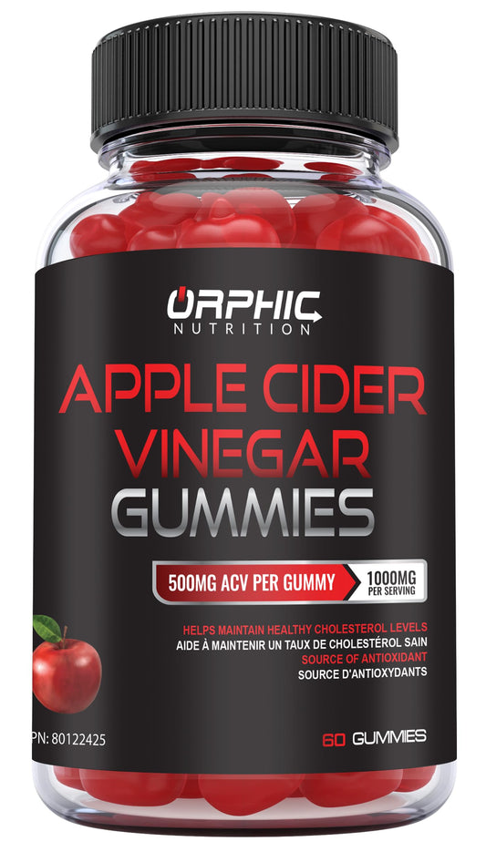 Apple Cider Vinegar Gummies - 1000mg - Formulated to Support Normal Energy Levels & Gut Health - Supports Digestion, Detox & Cleansing - ACV Gummies W/VIT B12, Beetroot (60 Gummies)