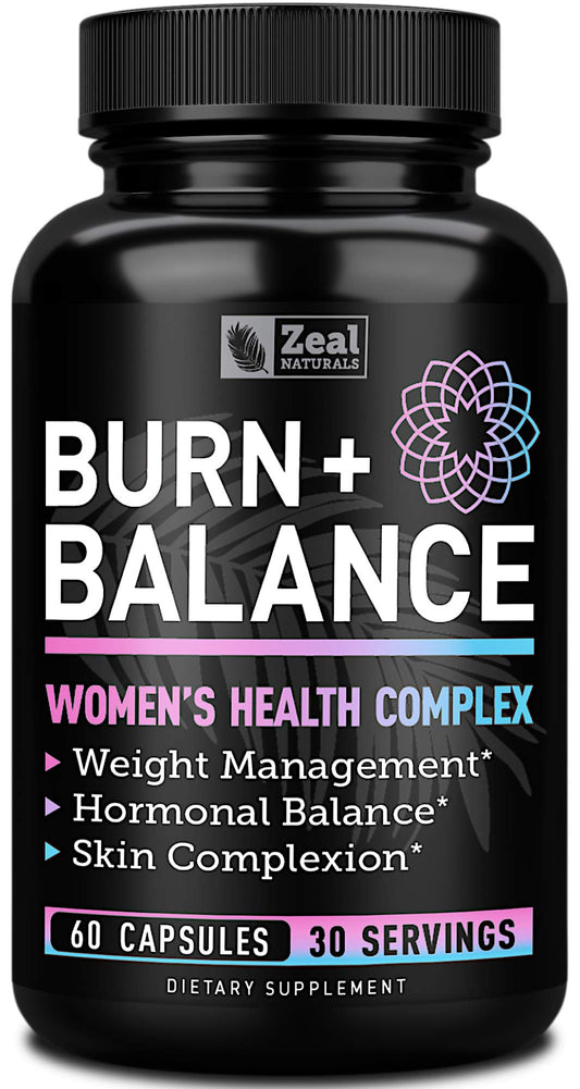 Zeal Naturals Weight Loss Support for Women + Daily Balance Vitmains (Iron, Vitamin D, Setria®, Folate) Premium Diet Support Pills for Women+ Multivitamin and Hormone Support