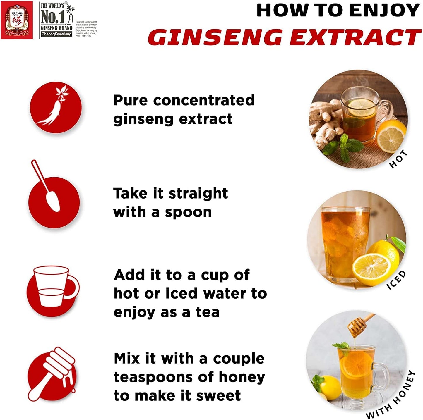 100% Korean Red Ginseng Extract 50G