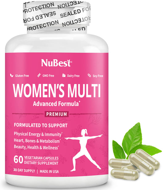 39-in-1 Capsules Horny Goat Weed, Maca, Wild Yam, Red Clover, Cranberry, Arginine, Vitamins, Minerals, Herbals Supplement for Women by Women's Multi 18+ - Support Women's Health - 60 Vegan Capsule