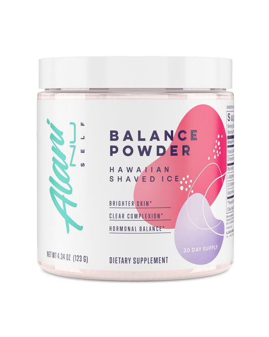 Alani Nu Balance Powder HAWAIIAN SHAVED ICE | Supplement for Women | Hormonal Support | Weight Management and Clear Complexion | Gluten Free | Vegan | Sugar Free | 30 Servings