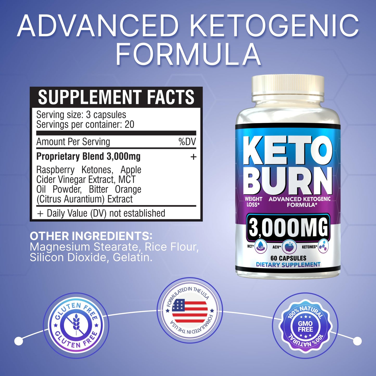 (2 Pack) Keto Pills - Lean Keto Diet Pills - Weight Fat Management Loss - Ultra Fast Prime Keto Supplement for Women and Men with Apple Cider Vinegar ACV - Energy, Focus, Metabolism - 120 Capsules