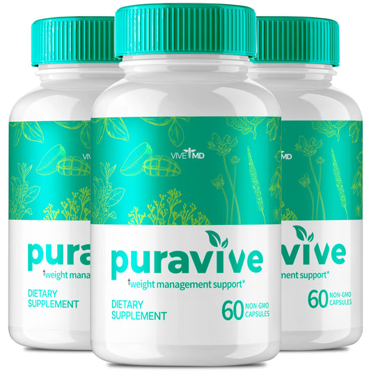 Puravive Premium Weight Management Capsules, Puravive Exotic Rice Method Advanced Formula with 60 Non-GMO Capsules, Featuring Garcinia Cambogia, Mango Fruit Powder & Raspberry Ketones Extract (3 Pack)